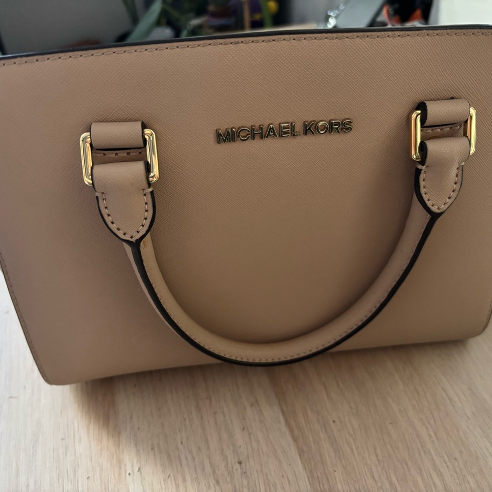 Michael Kors Beige Satchel